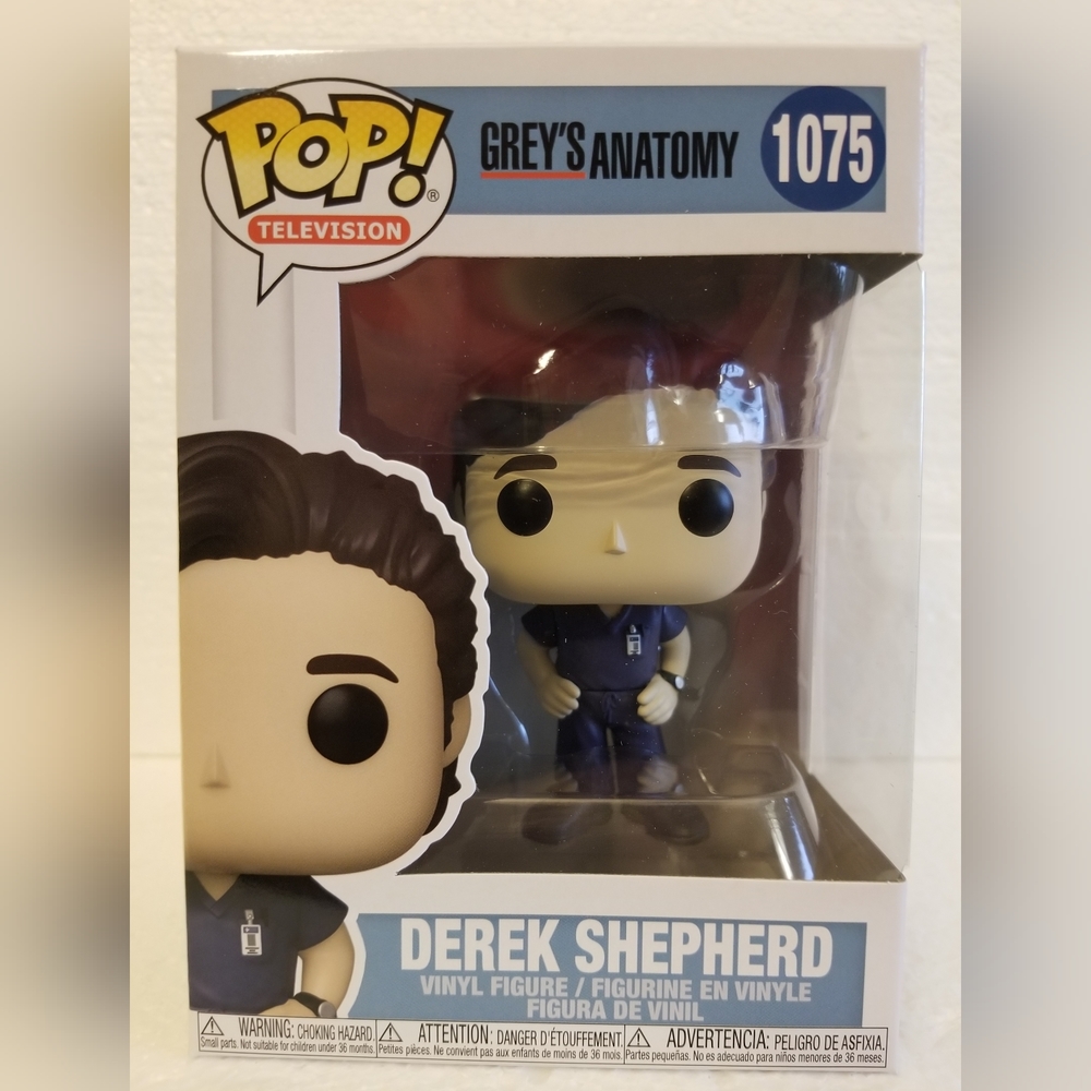 Funko pop! # 1075 Television Grey's Anatomy "Derek Shepherd" new,original
